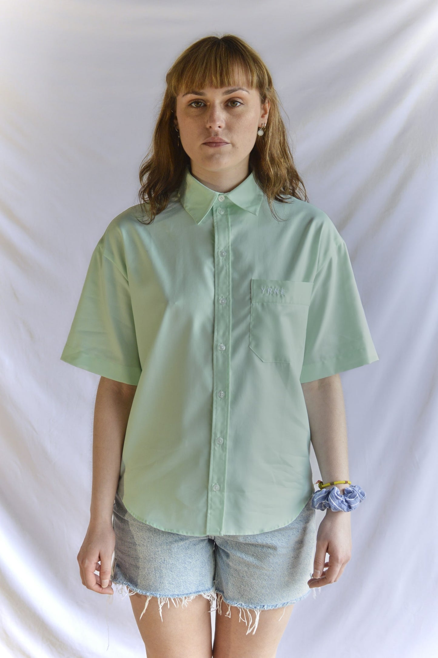 Chemise vert pastel